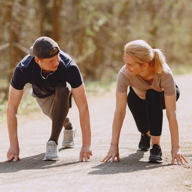 Bild Gesundheit Joggen Start