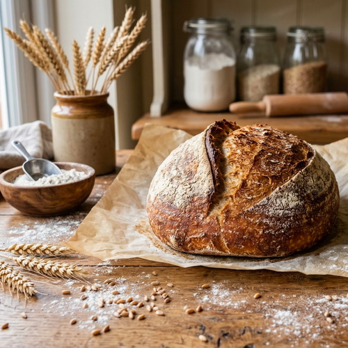 frisch gebackenes Brot